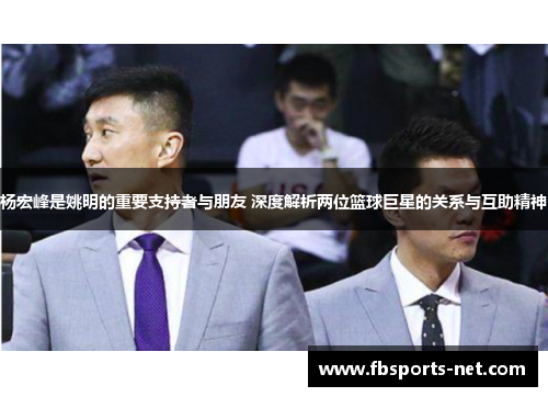 杨宏峰是姚明的重要支持者与朋友 深度解析两位篮球巨星的关系与互助精神